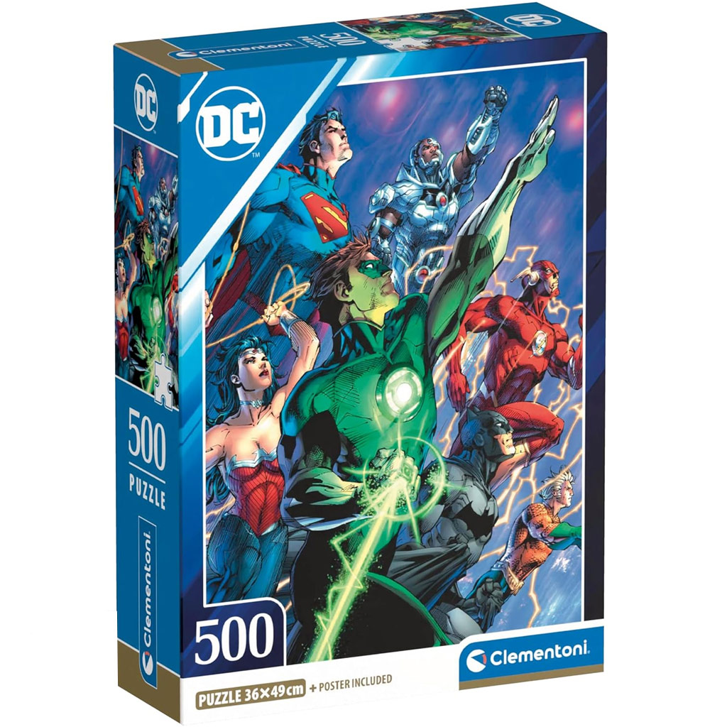DC Comics Igazság ligája hősei HQC 500db-os puzzle - Clementoni