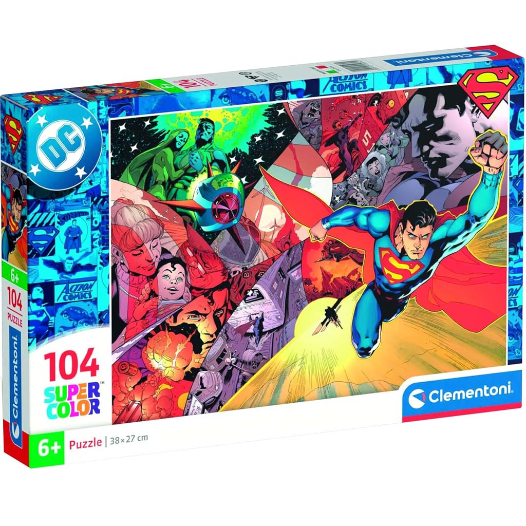 DC Comics Superman 104db-os Supercolor puzzle - Clementoni