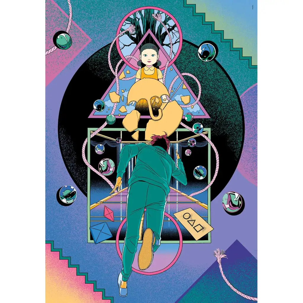 Squid Game 2: Nyerd meg az életed 1000db-os puzzle - Clementoni kép 2