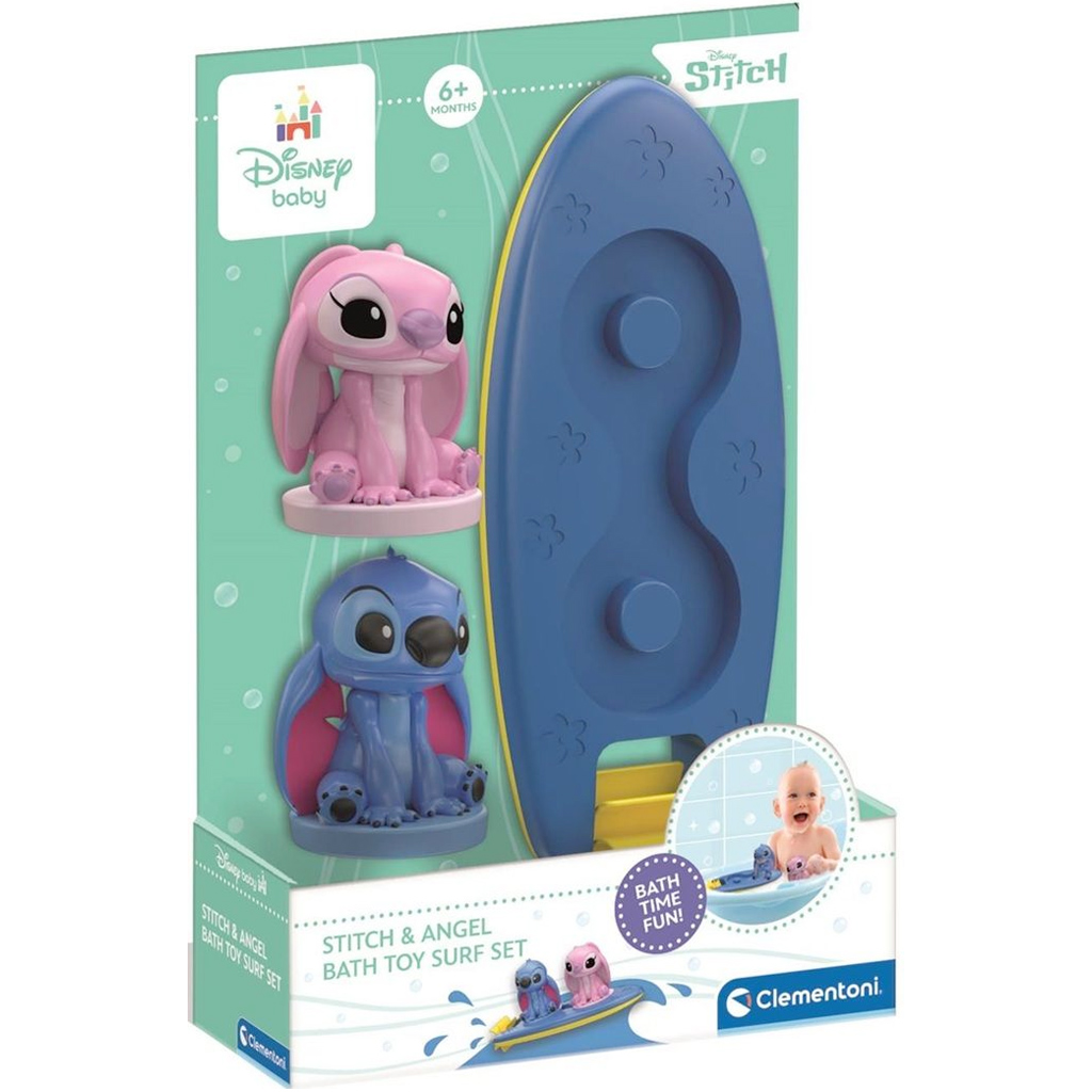 Stitch és Angel szörfdeszkával fürdőjáték - Clementoni baby
