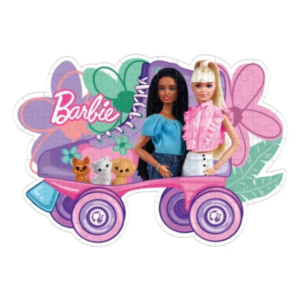 Barbie görkorcsolya Supercolor 104db-os puzzle - Clementoni kép 2