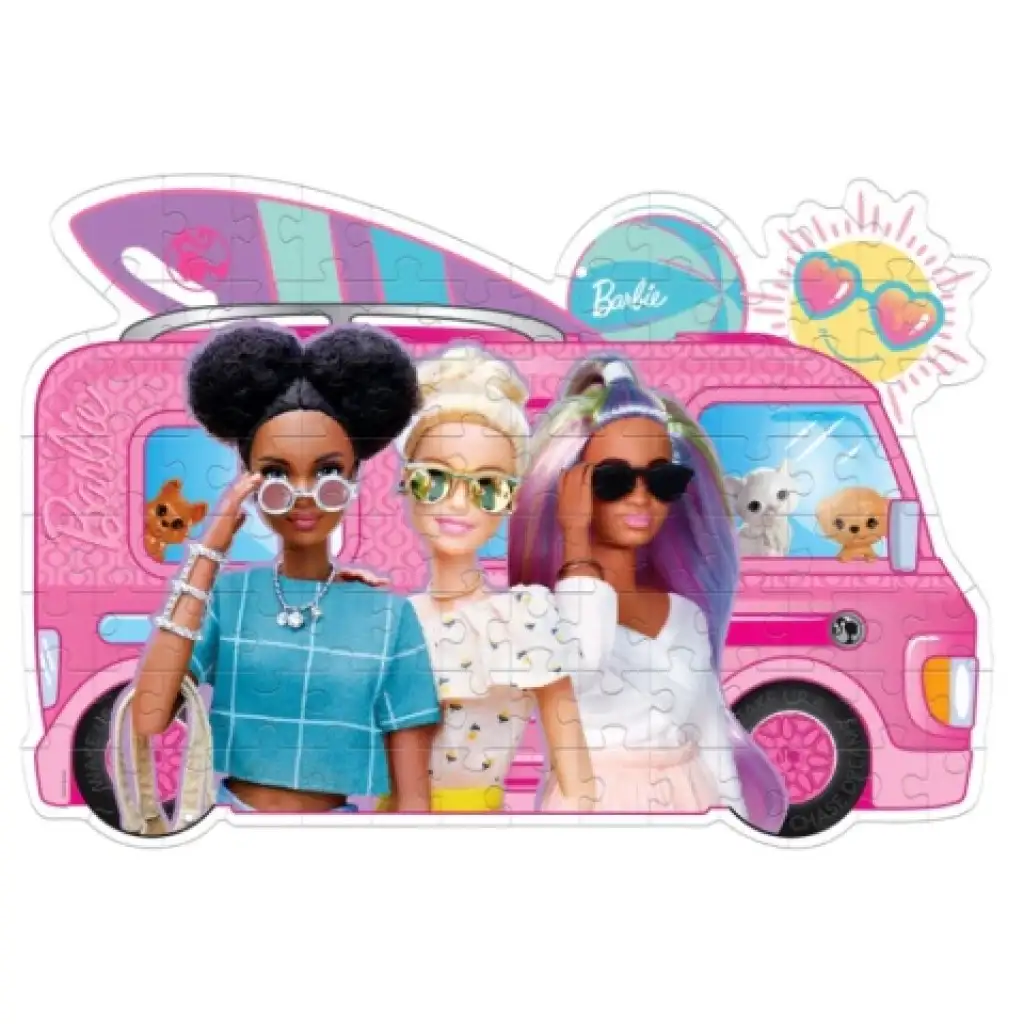 Barbie lakóautója Supercolor 104db-os puzzle - Clementoni kép 2
