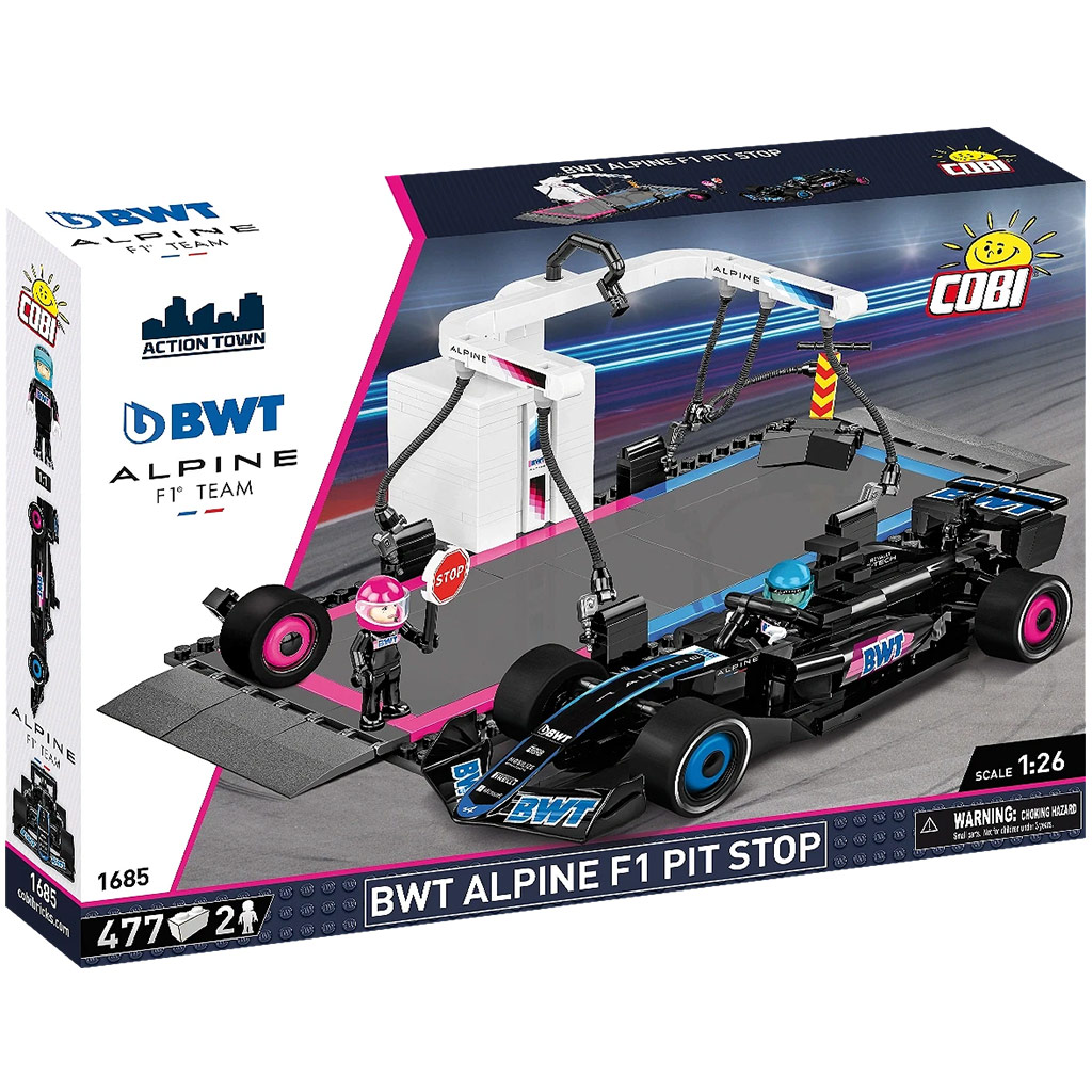 COBI: BWT Alpine F1 boxutca versenyautóval építőjáték (1685)