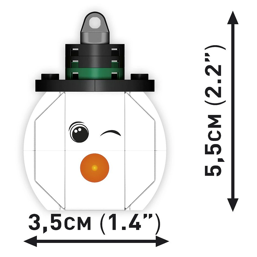 COBI: Karácsonyfadísz hóember építőjáték (20012) kép 3