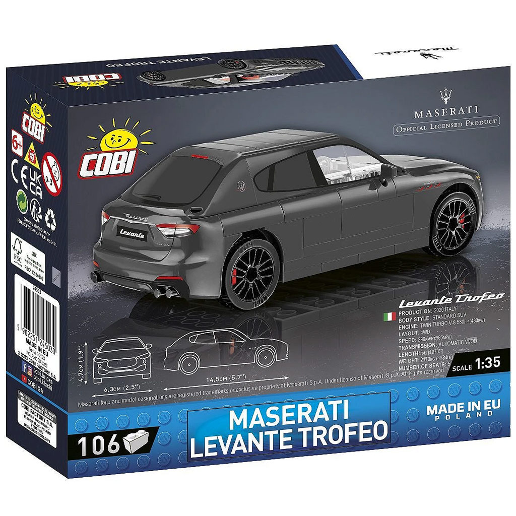 COBI: Maserati Levante Trofeo autó építőjáték (24503) kép 3