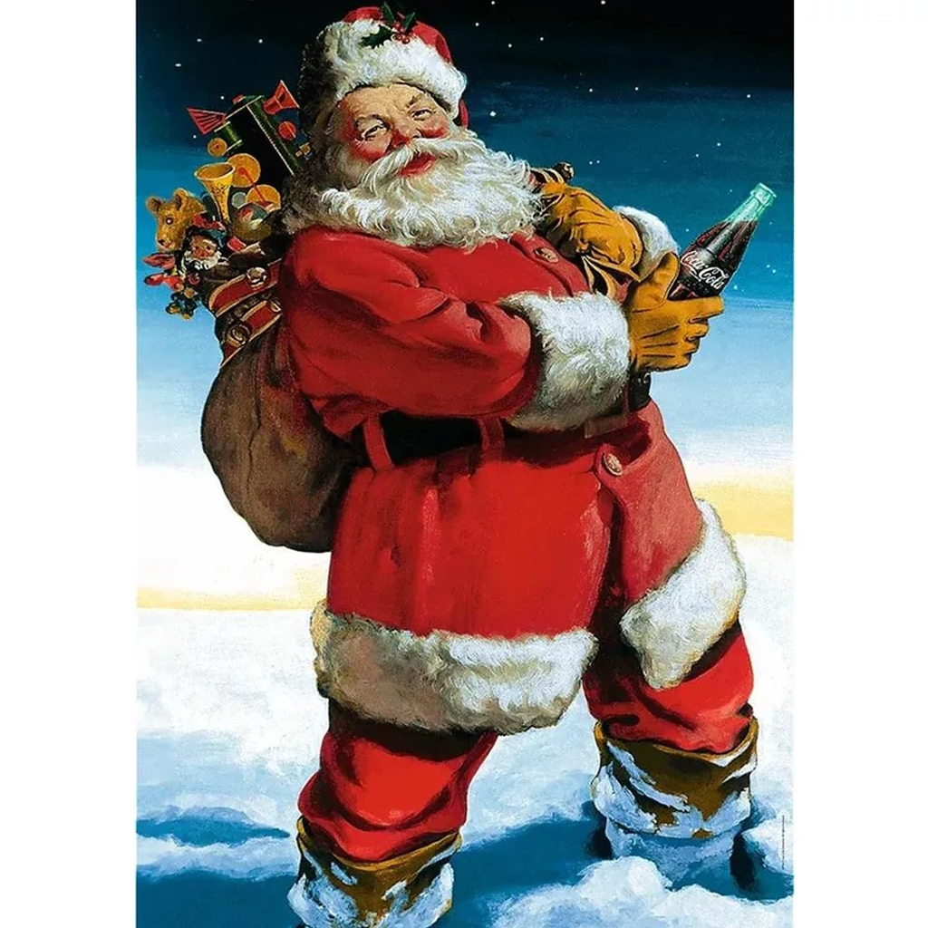 Coca-Cola - Mikulás ajándékokkal 1000db-os puzzle - Trefl kép 2