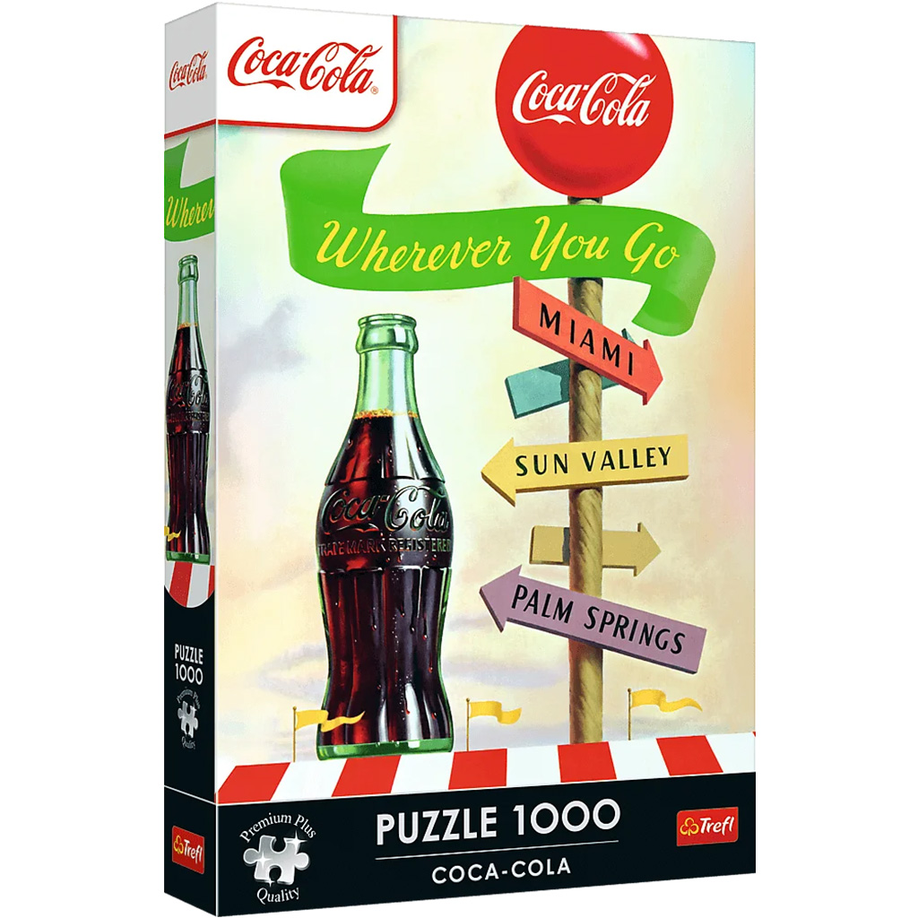 Coca-Cola bárhova is mész 1000db-os Prémium plus quality puzzle - Trefl