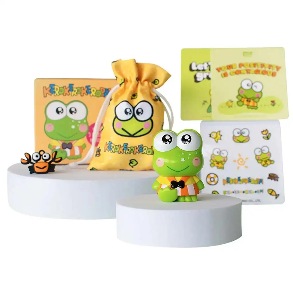 Hello Kitty: Keroppi Figura Dobozban kiegészítőkkel 6cm