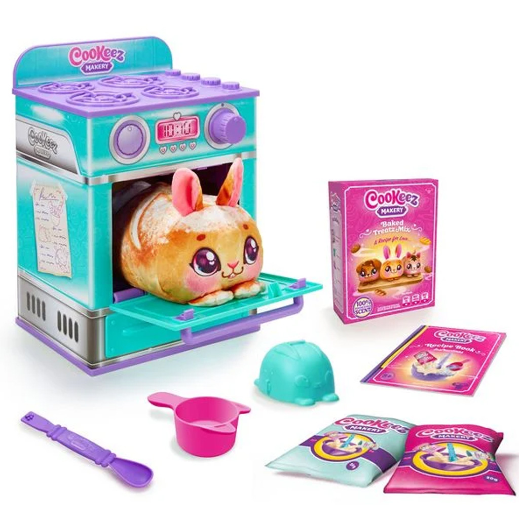COOKEEZ Makery: Türkiz sütő játékszett meglepetés plüss állattal kép 3