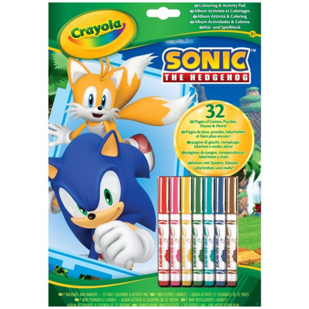 Crayola: Sonic, a sündisznó színező és foglalkoztató füzet