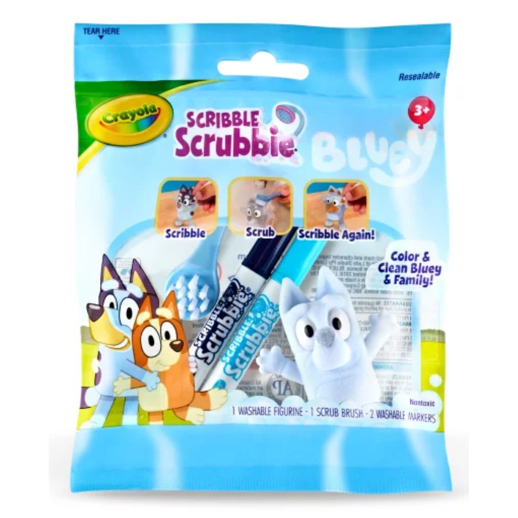 Crayola: Washimals Bluey 1db-os figura szett