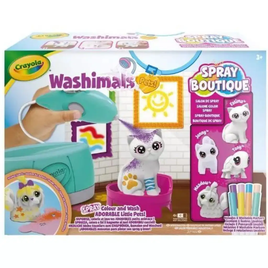 Crayola: Washimals Kisállat szalon festékszóróval kép 5