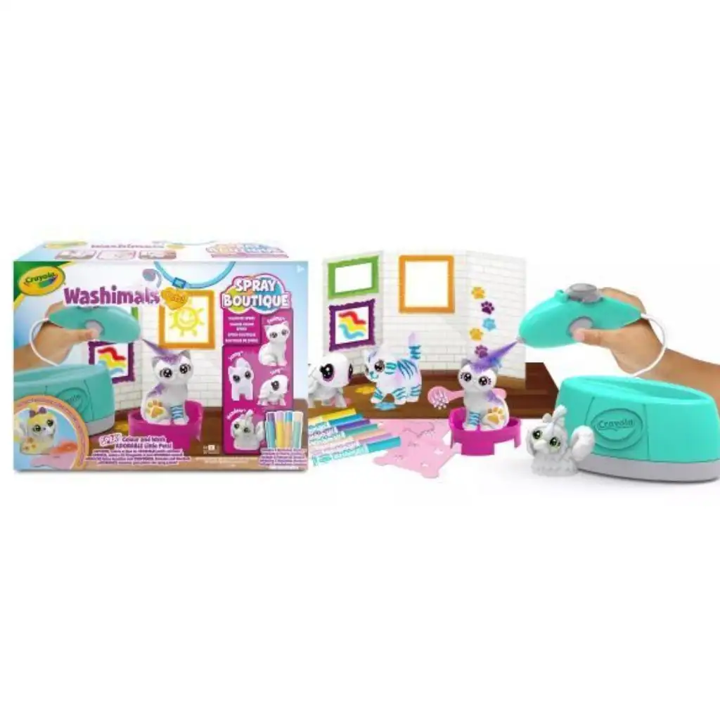 Crayola: Washimals Kisállat szalon festékszóróval kép 4
