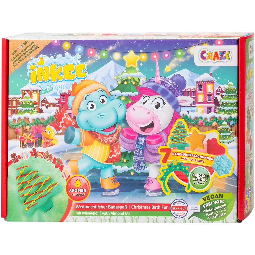 Craze Inkee: Karácsonyi fürdőjáték szett