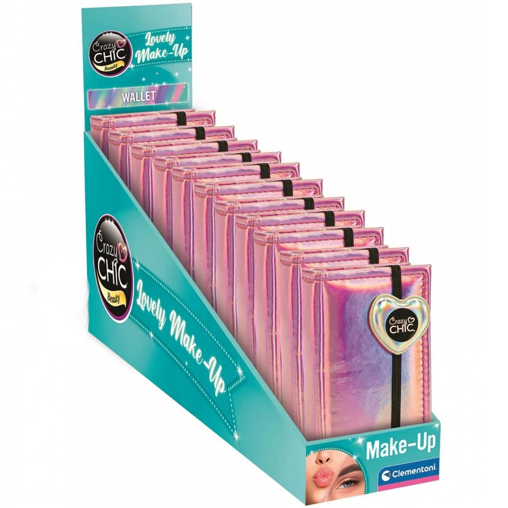 Crazy Chic: Csillogó pénztárca stílusú sminkpaletta - Clementoni