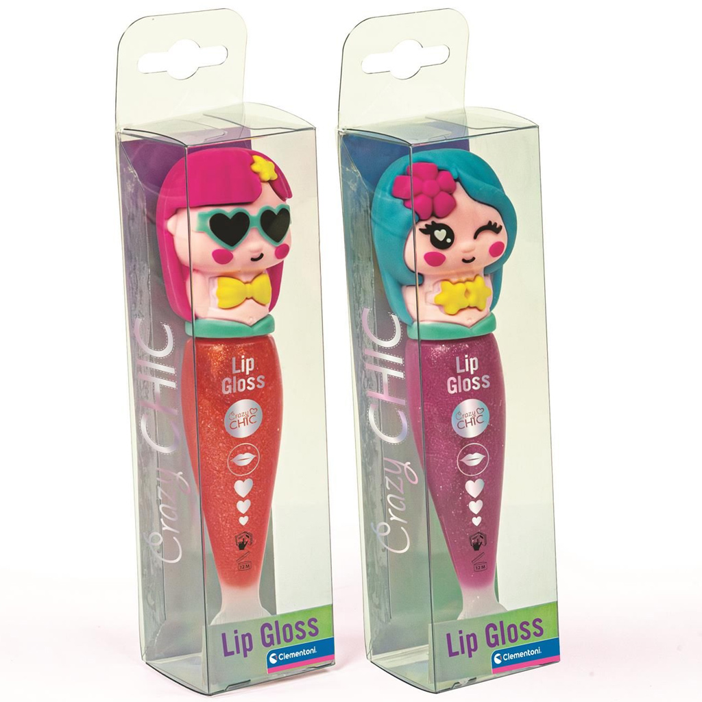 Crazy Chic: Csillogó szájfény sellő alakú tárolóban többféle változatban 1db - Clementoni kép 2