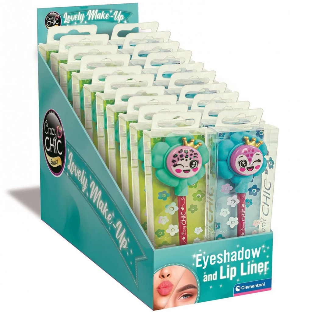 Crazy Chic: Szemhéjpúder és ajakceruza többféle változatban 1db - Clementoni