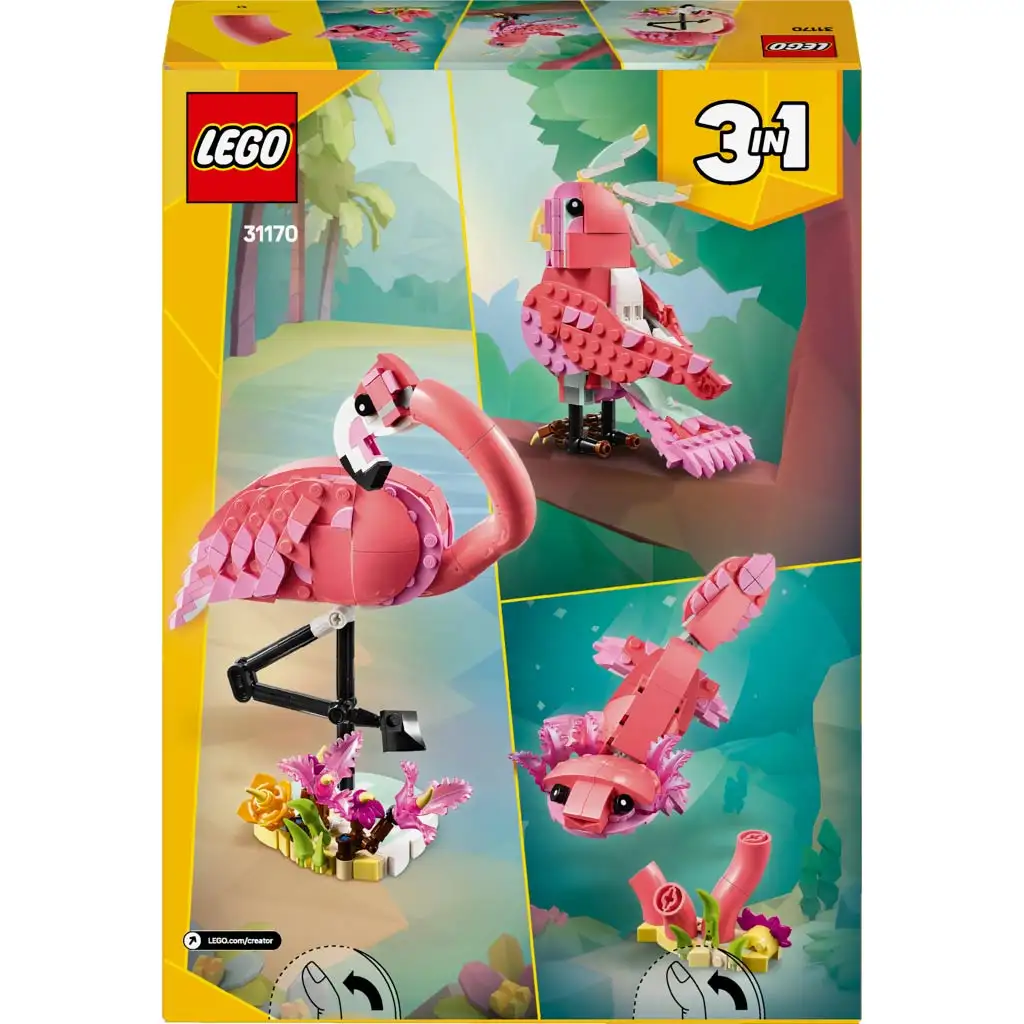 LEGO® Creator: Vadállatok: Rózsaszín flamingó (31170) kép 2