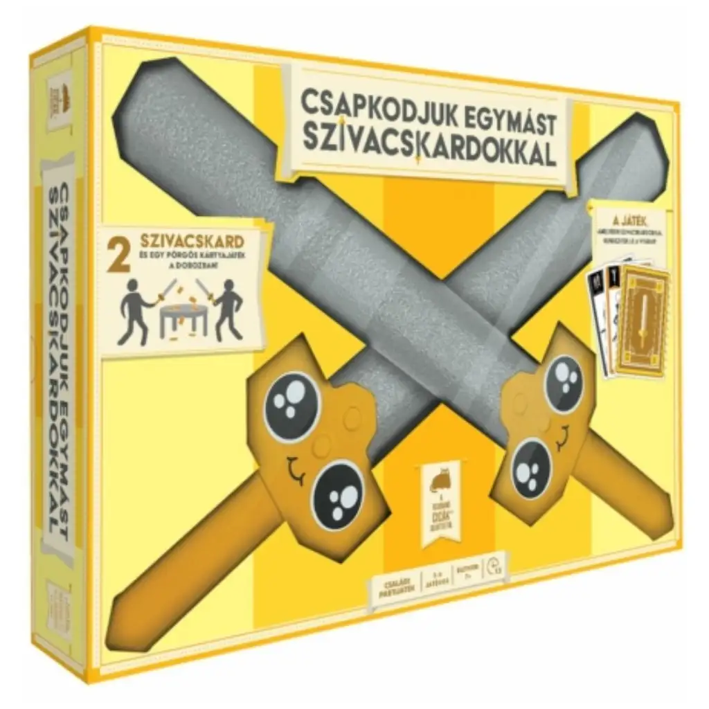 Csapkodjuk egymást szivacskardokkal társasjáték