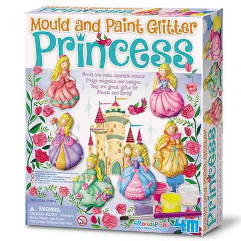 Csillogó hercegnő gipsz hűtőmágnes készítő kreatív játék