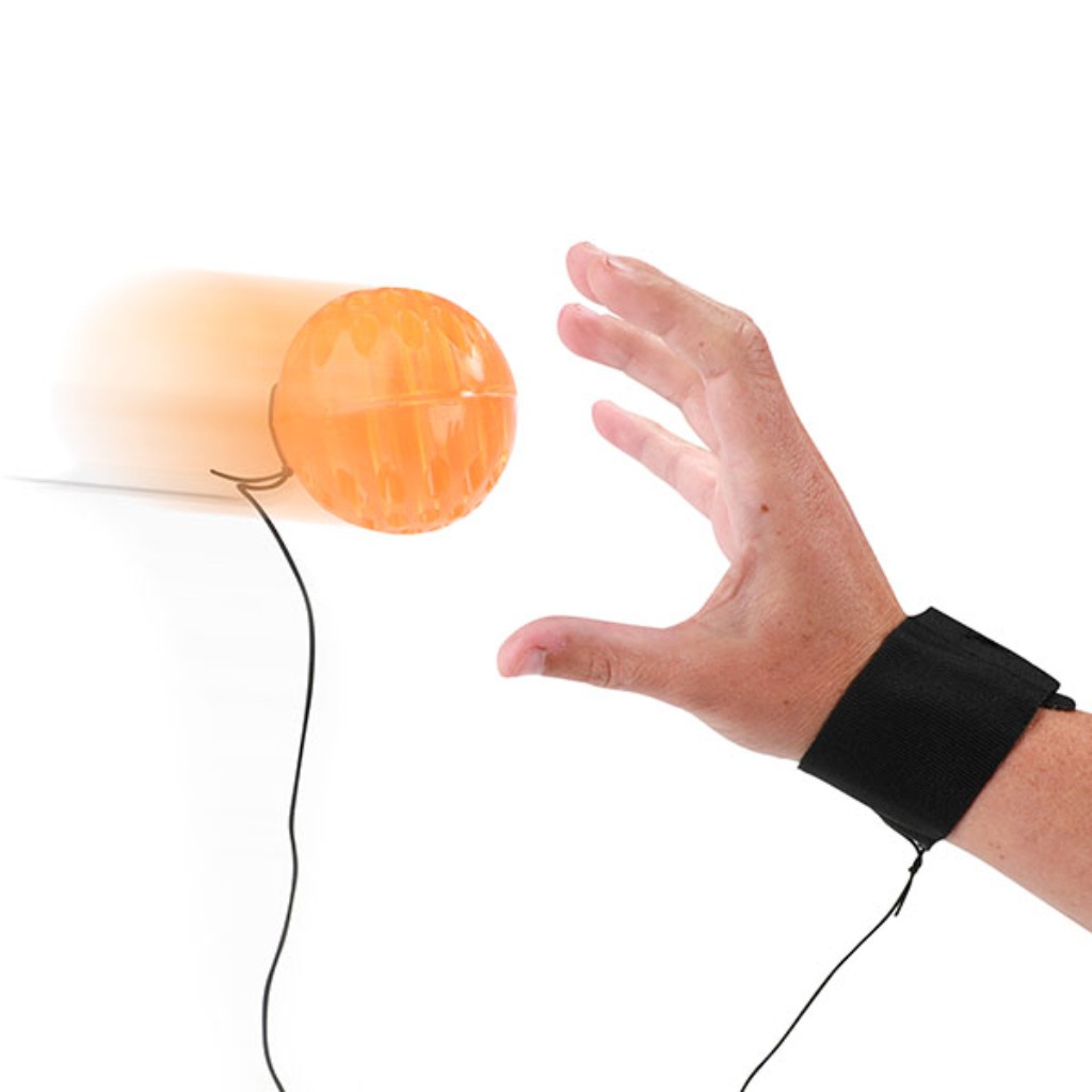Csuklóra erősíthető világító labdadobáló ügyességi játék több színváltozatban 1db kép 3