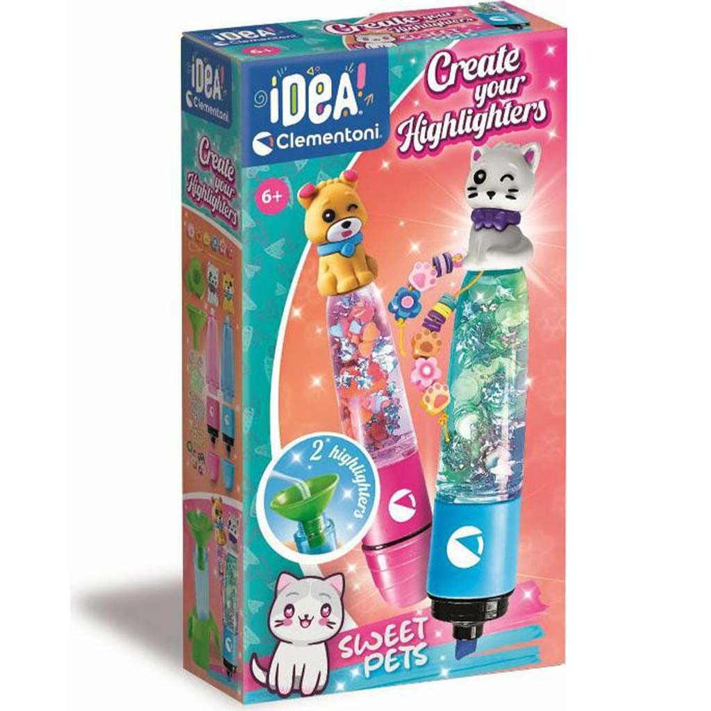 Idea! Cuki állatok mini szövegkiemelő készítő szett - Clementoni