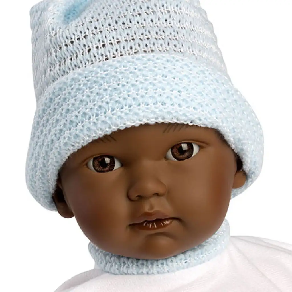 Llorens: Cuqui síró afroamerikai baba 30 cm kép 2