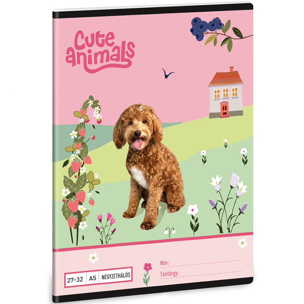 Ars Una: Cute Animals - Doggie kockás füzet A/5 27-32