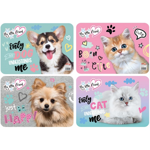 My Little Friend kétoldalas karton könyöklő több változatban