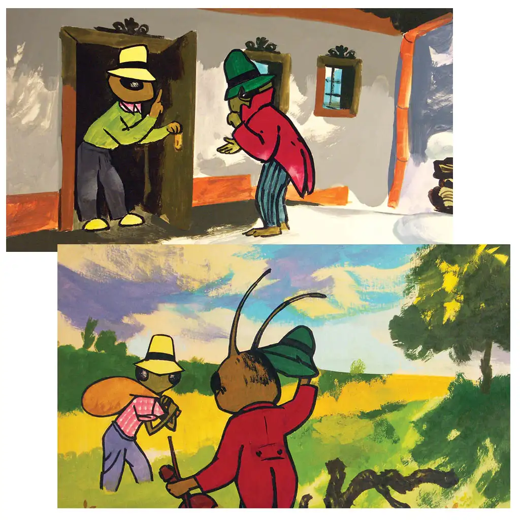 A tücsök és a hangya diafilm kép 2