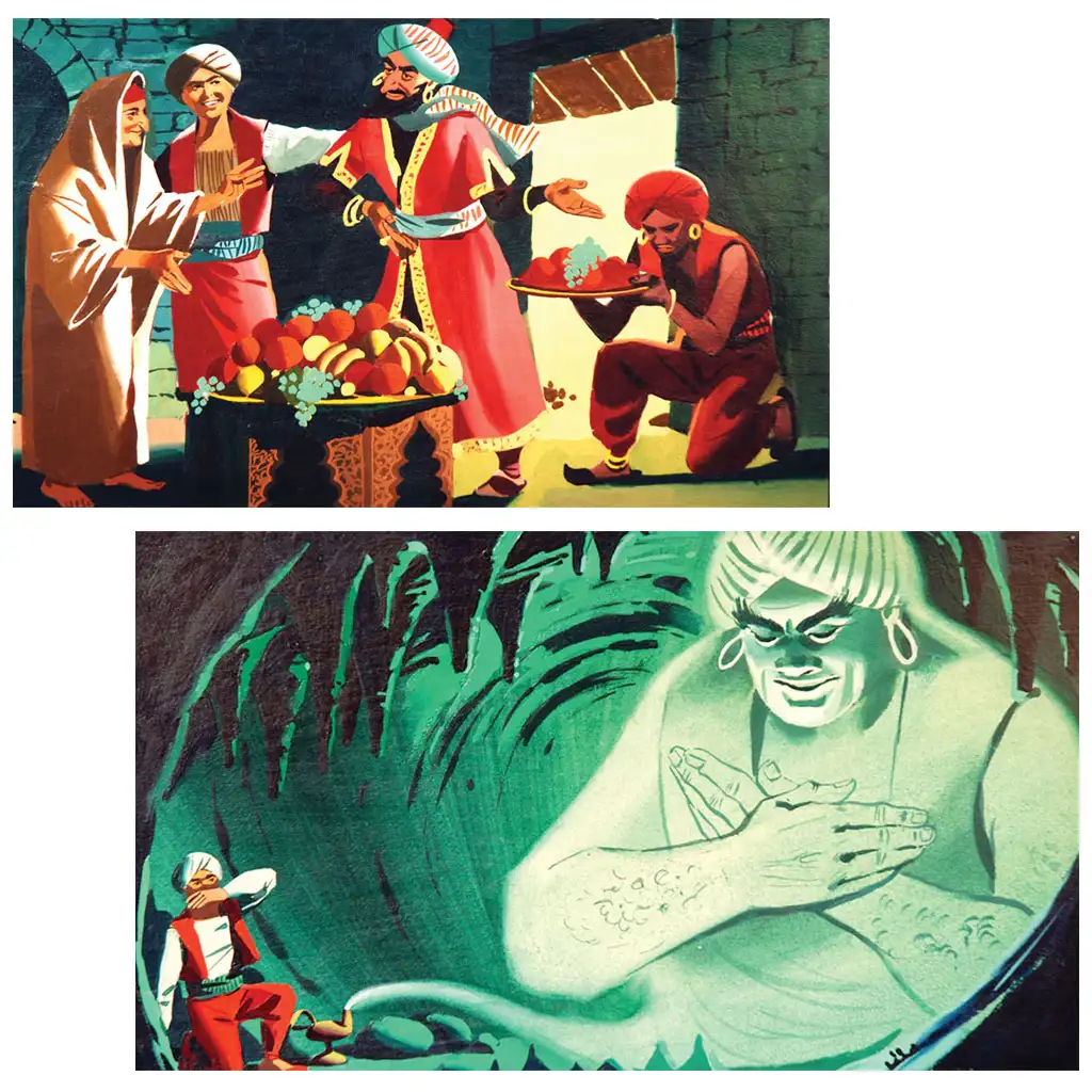 Aladdin és a csodalámpa diafilm kép 2