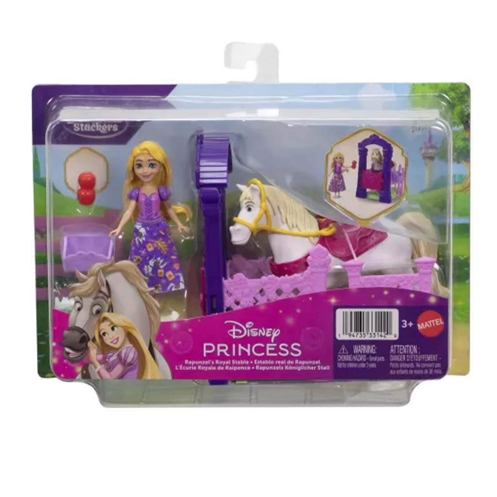 Disney Hercegnők: Mini Aranyhaj hercegnő királyi lovardája - Mattel