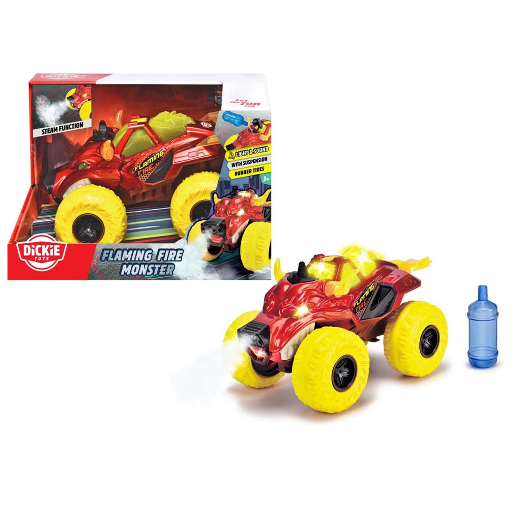 Lángoló bikafej alakú monster truck fénnyel és hanggal - Dickie Toys