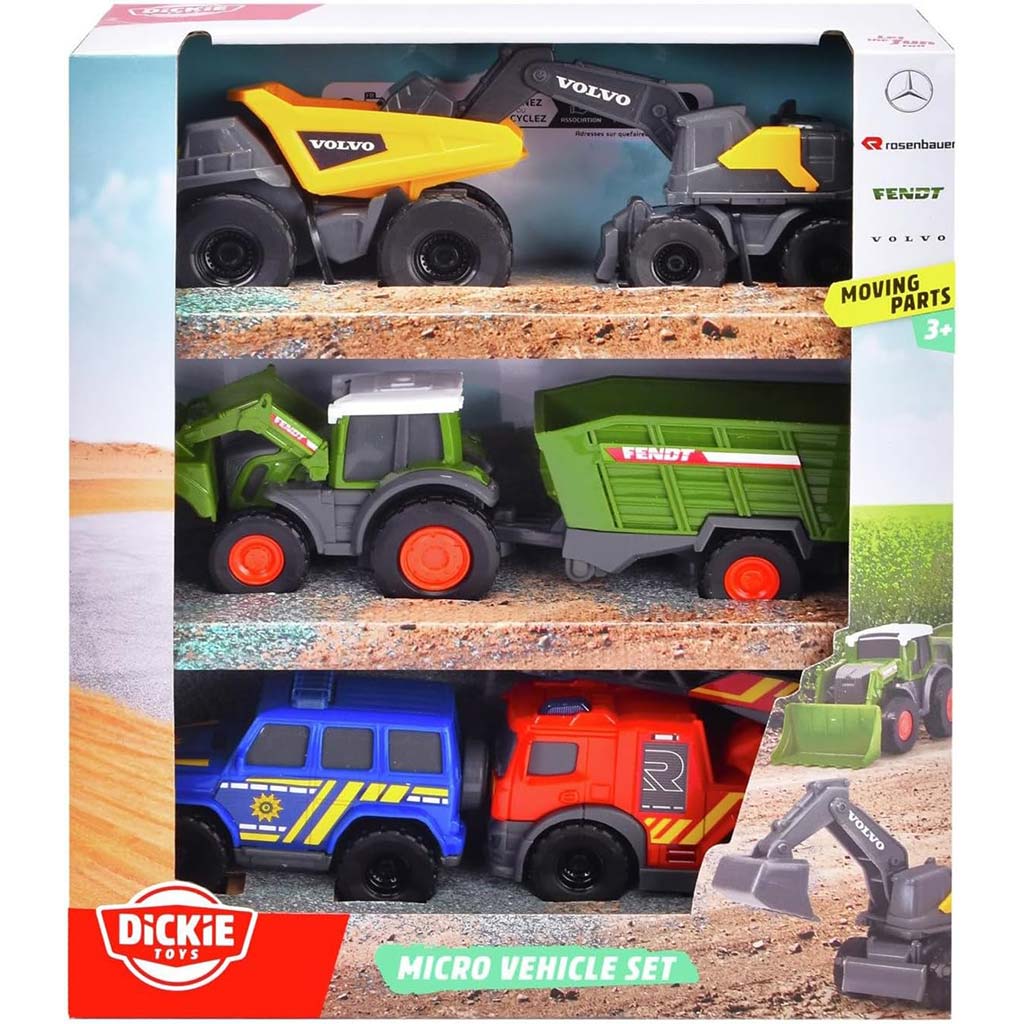 Micro City 5db-os nyitható kisautó szett - Dickie Toys