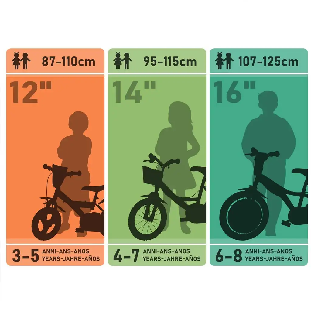 R88 16” gyerek bicikli kulacstartóval és oldalkerekekkel narancssárga-fekete színben – Dino Bikes kerékpár kép 4