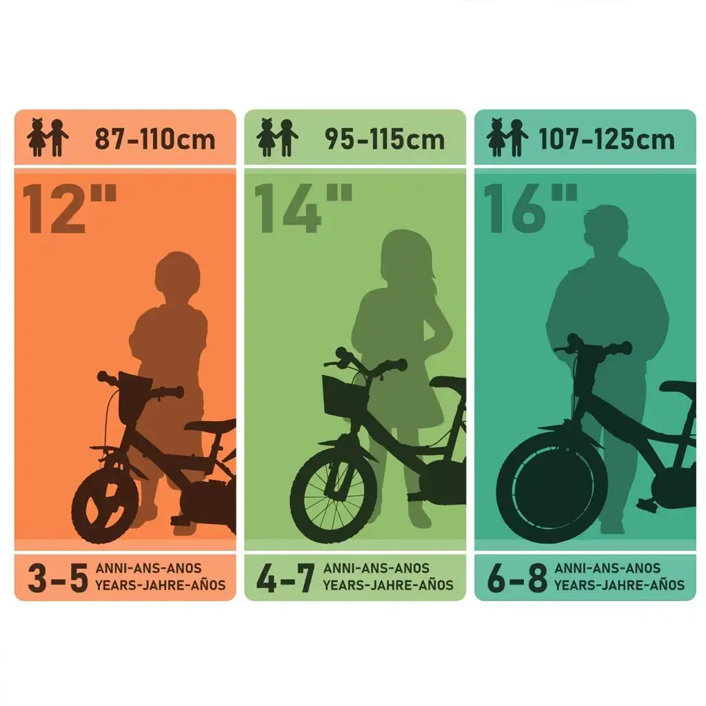 Sam, a tűzoltó 12” gyerek bicikli kulacstartóval és oldalkerekekkel kék-sárga színben – Dino Bikes kerékpár kép 2