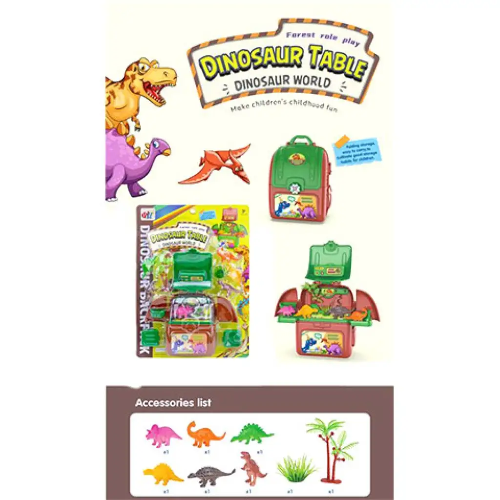 Hordozható dinós játszóasztal