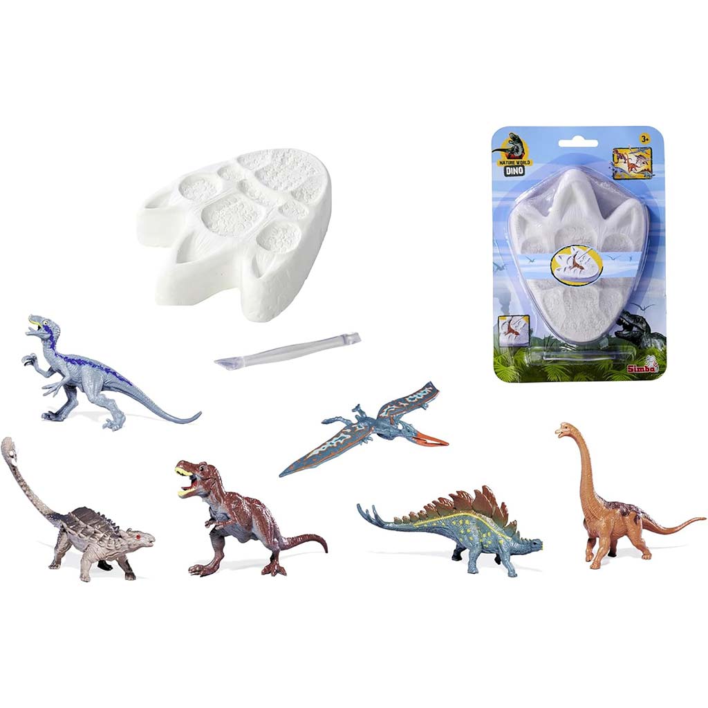 Nature World Dino - Dinoszaurusz lábnyomos meglepetés kifaragó szett - Simba Toys kép 2