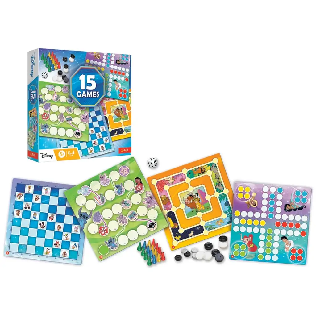 Disney: 15 az 1-ben társasjáték gyűjtemény - Trefl kép 2