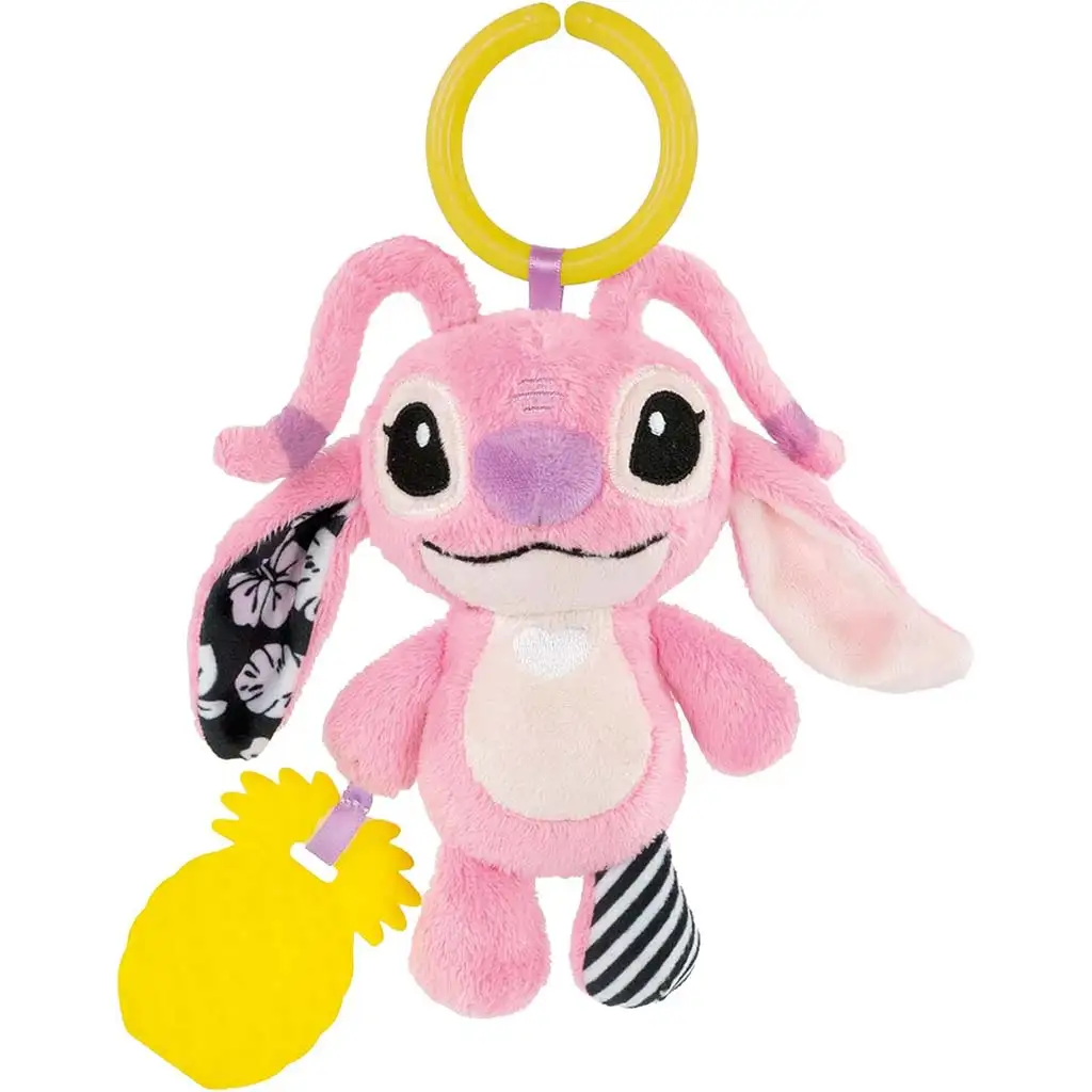Disney Stitch Angel plüss csörgővel és rágókával - Clementoni Baby kép 2