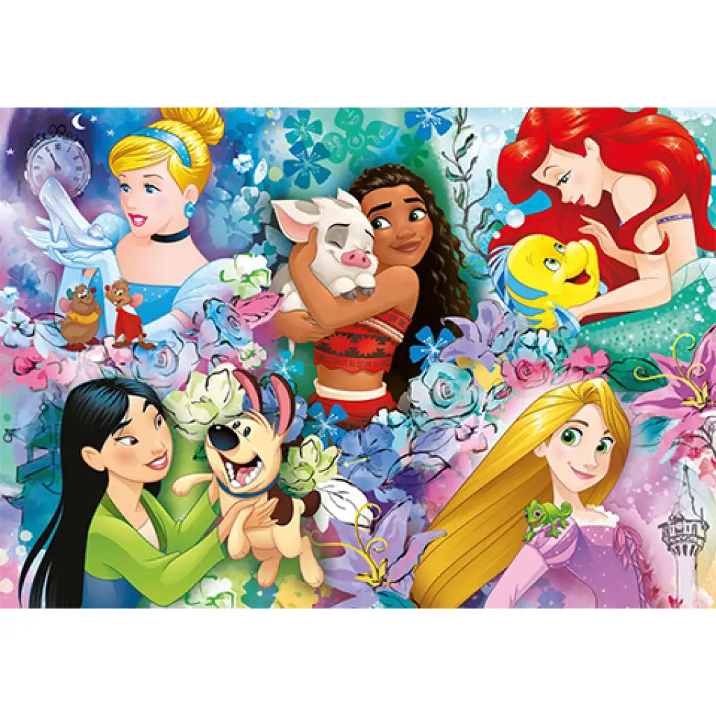 Disney Hercegnők és kedvenceik Supercolor puzzle 60db-os - Clementoni kép 2