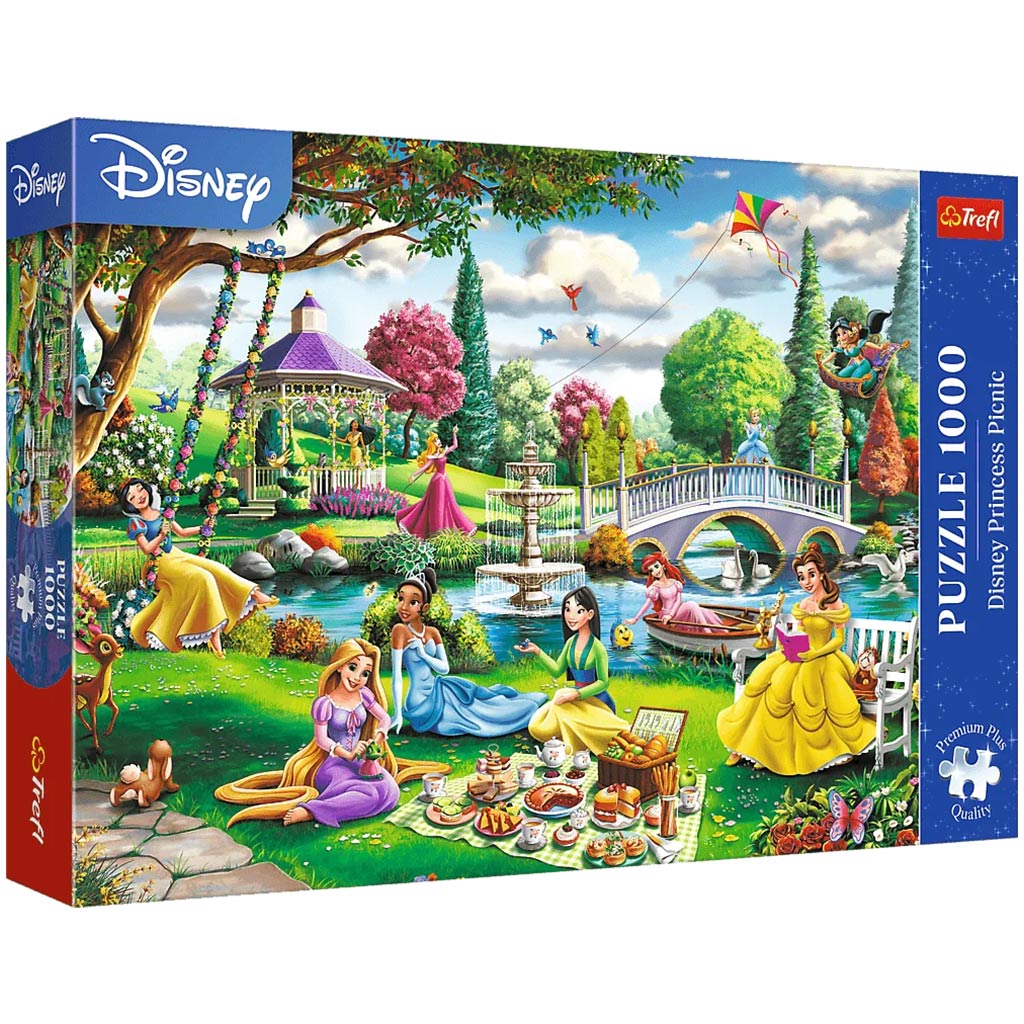 Disney Hercegnők tavaszi piknikje 1000db-os Prémium plus quality puzzle - Trefl