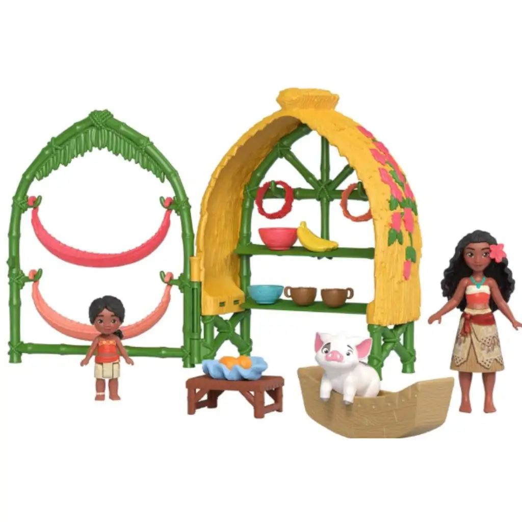 Vaiana 2: Vaiana és Simea kunyhó játékszett - Mattel kép 2