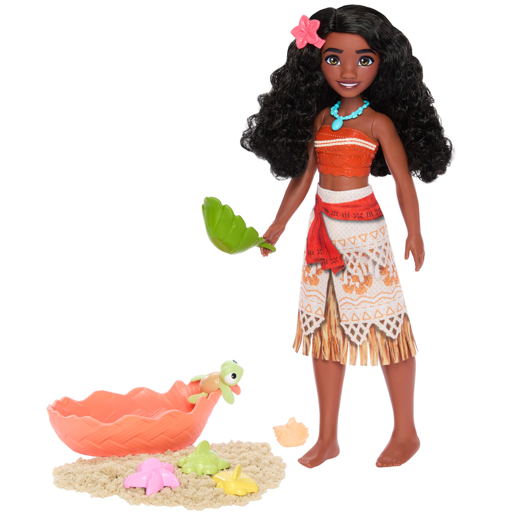Disney Hercegnők: Vaiana 2 baba tengerparti játékszett homokkal – Mattel kép 2