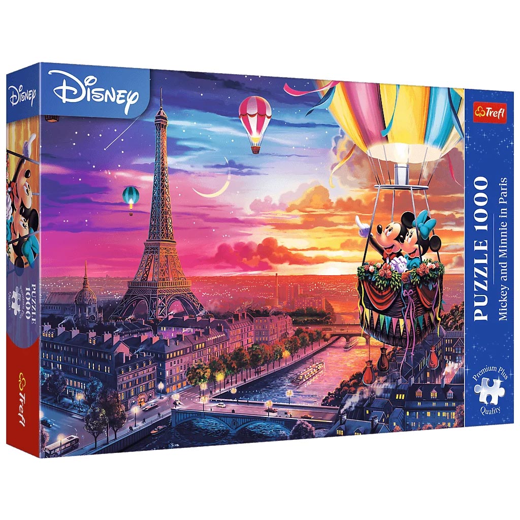 Mickey és Minnie Párizsban 1000db-os Prémium plus quality puzzle - Trefl