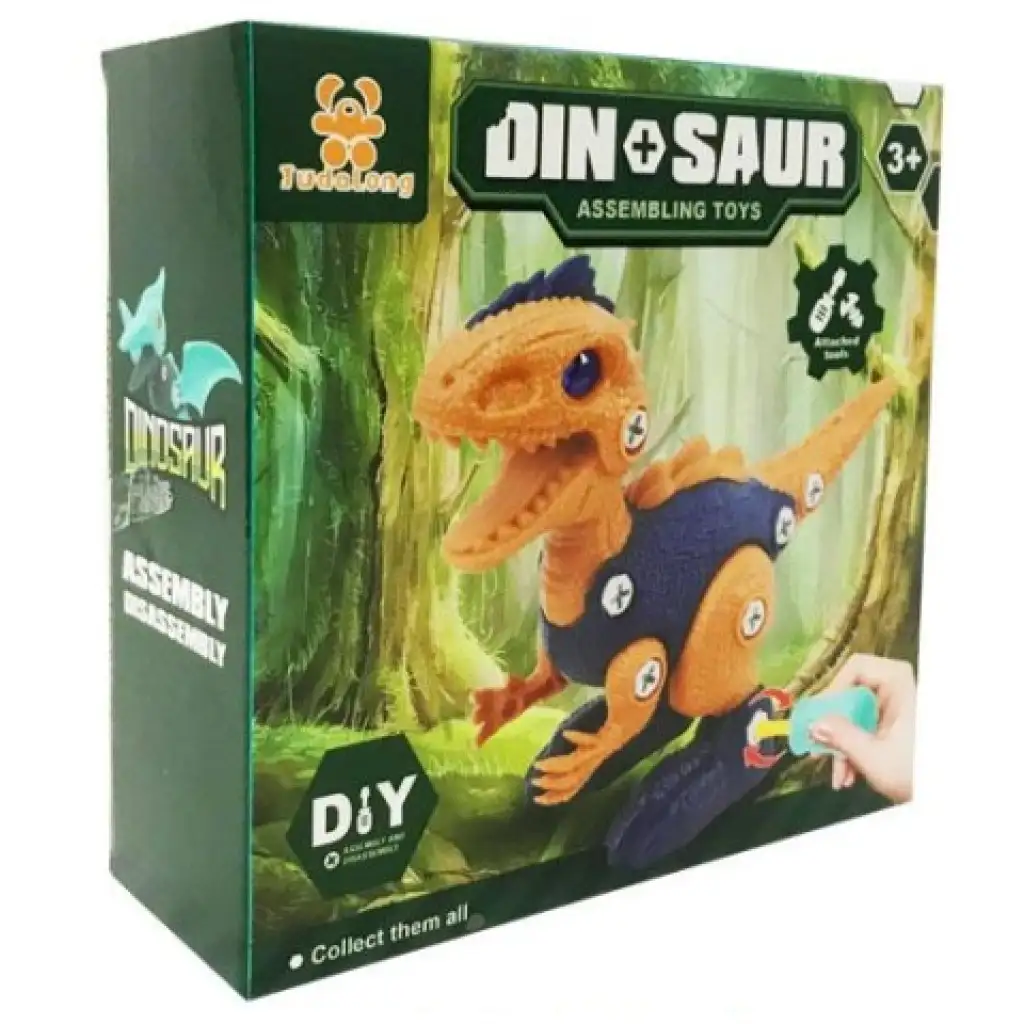 DIY Velociraptor csavarozható dinoszaurusz figura