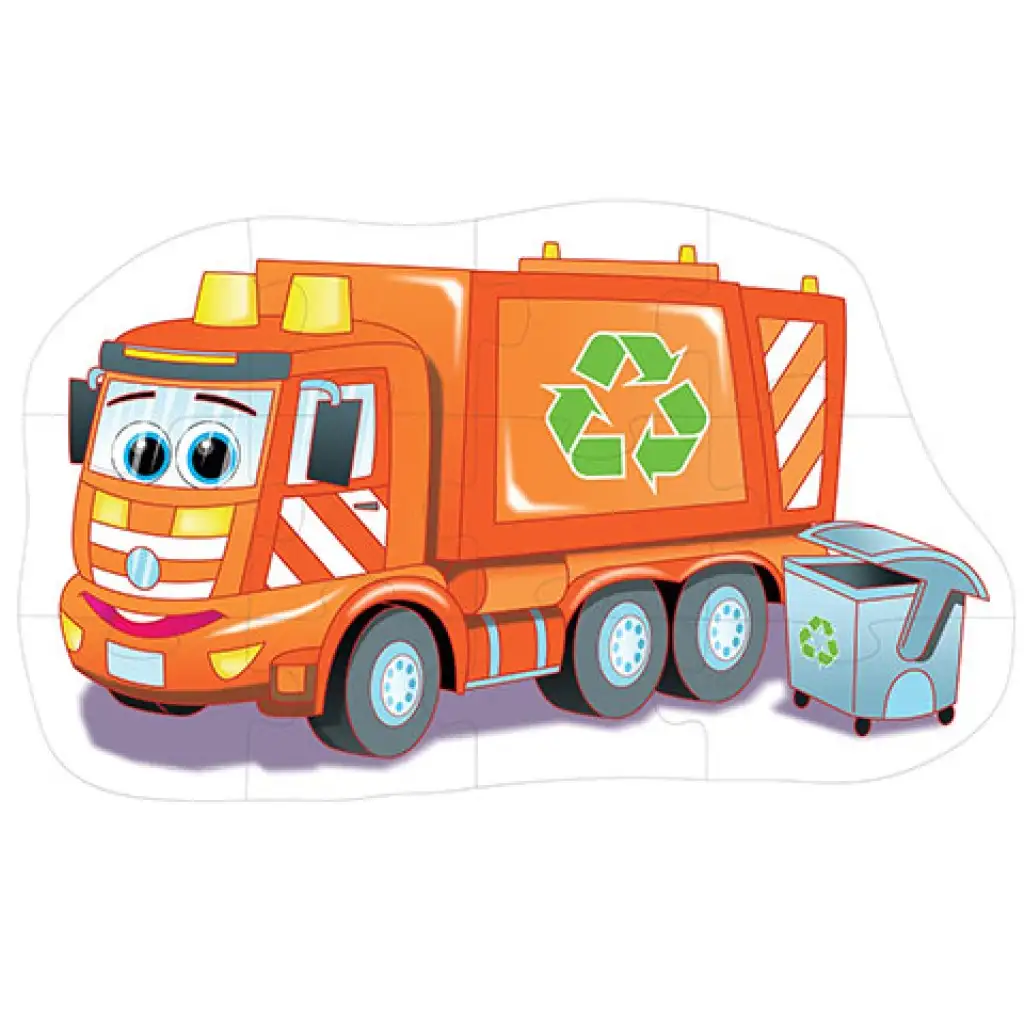 Kukásautó óriás padló puzzle 12db-os kép 2