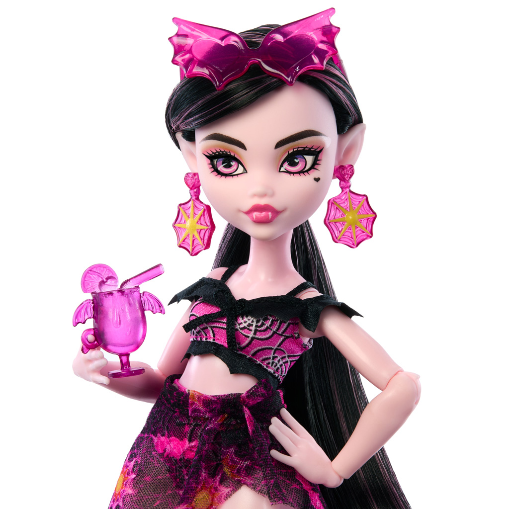 Monster High: Scare-adise Island – Draculaura baba kiegészítőkkel - Mattel kép 2