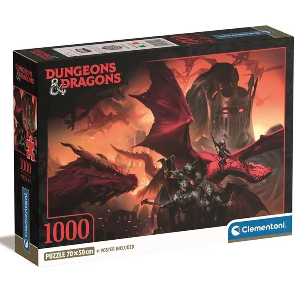 Dungeons & Dragons 1000 db-os puzzle poszterrel - Clementoni