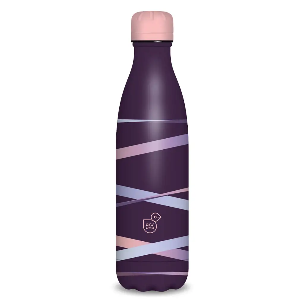 Ars Una: Ribbon purple duplafalú fémkulacs 500ml